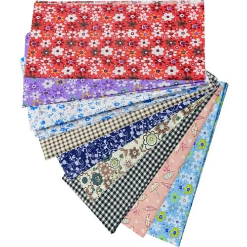 Booklsew 1 Piece 50cmx50cm Cotton Fabrics Sewing Clothes Textile Printed Floral Designs Quilting Patchwork Pre-cut Fat Quarter