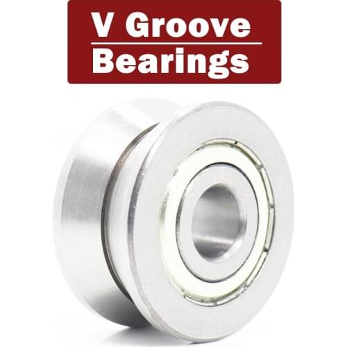 LV201 ZZ bearing wheel 1PC 12*41*20mm LV series V groove pulley Traces walking guide rail bearings roller LV201ZZ