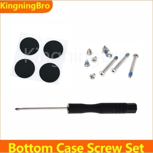 New Bottom Case Screw + Bottom Rubbet Feet + Screwdriver For Macbook Pro A1278 A1286 A1297 2008-2012 Years