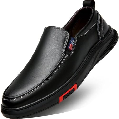 Genuine Leather Shoes Men Loafers Slip on Business Casual Shoes Hombre Breathable Classic Soft Moccasins Men Loafers Flats