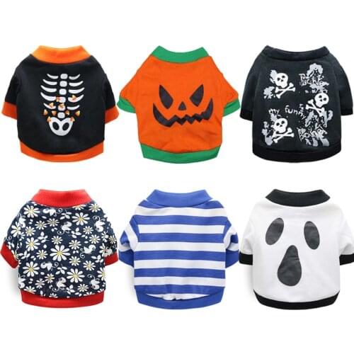 Pet Dog Clothes for Small Dogs Cartoon Dog Coat Halloween Pumpkin Dog Jacket Chihuahua Puppy clothing Christmas Dog Costume XS-L