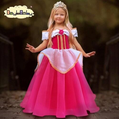 Sleeping Beauty Princess Dress for Girls Clothing Christmas Kids Aurora Dress Girl Carnival Child Cosplay Fairy Costume