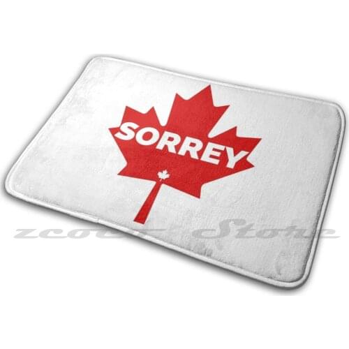 Sorrey Funny Canadian Maple Leaf Sorry Carpet Rug Non-Slip Water Absorb Door Mat Sorry Sympathy Sorrey Canada Maple Leaf Always