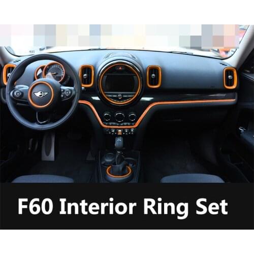 Brand New ABS Plastic UV Protected Interior Rings Mini Ray Style Many Color For Mini Countryman F60 (11 Pcs/Set)