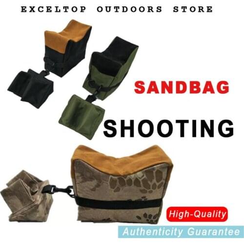 2pcs/set Aiming Sand Bag Front+Rear Bag Shooting Range 900D Oxford Rifle Gun Bench Rest Stand Hunting Waterproof Portable