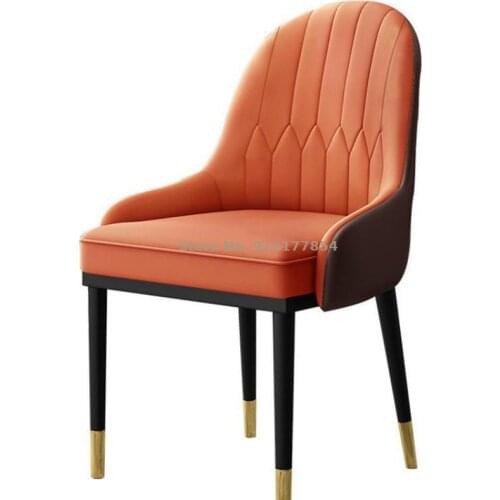 Nordic Style Light Luxury Chair Modern Minimalist Back Chair Net Red To Discuss Nail Chairs Home Restaurant Nordic Bench