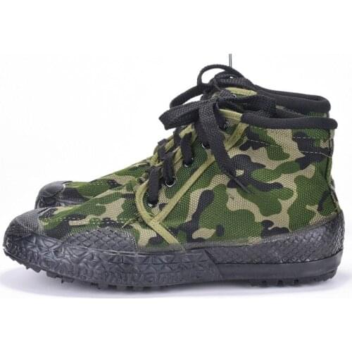 High/low Top Camouflage Canvas Shoes Men Military Boots Trainers Jungle Combat Army Boots Wear Resistant Work Shoes Men Sneakers