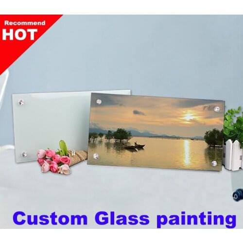 High quality diy photo draw 30*16cm BL-29 Crystal glass painting best gift for friends Home Decor Artwork