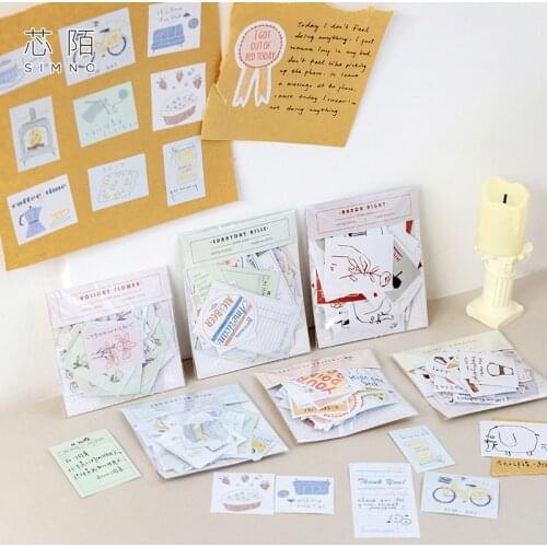 XINAHER 60Pcs/Bag Spring Tour Series writable paper sticker package DIY diary decoration sticker album scrapbooking