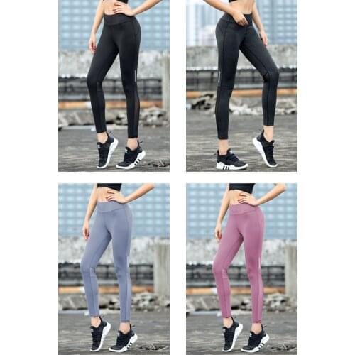 Women Fitness Yoga Pants shorts High Waist Leggings Elastic Breathable Comfortable Black Running Gym Fitness Cropped Trousers
