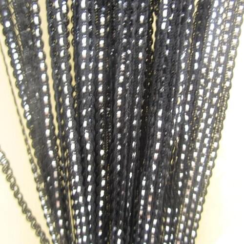 ZiDeTang Glitter S Style Polyester String Door Curtain Fringe Thread Tassel Room Divider Curtain Panel Deco Window Fly Screen