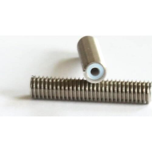 10pcs/set ANET A8 A2 A8PLUS E10 E16 tube Nozzle Throat Tube for 1.75mm filament M6*30MM Makerbot MK8 3D Printer Extruder