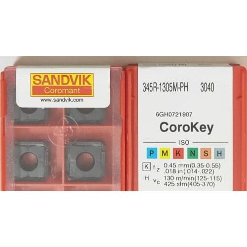 10PCS CARBIDE INSERT 345R-1305M-PH 3040