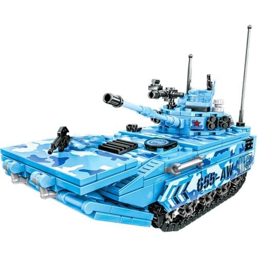 World War 2 WW2 Army Military Soldier City Police SWAT Amphibious Infantry Armored Vehicle Building Block Bricks Kids Toys