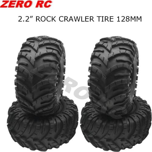 4PCS ROCK CRAWLER 2.2" TIRES SOFT 130mm TYRE WITH FOAMS FOR AXIAL WRAITH SCX10 Jeep Wrangler TRX-4 2.2 WHEEL