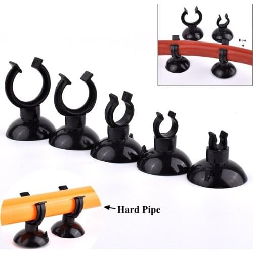10pcs U-type Plastic Pipe Clamp Hose Connector Fixer Tube Fixed Device Aquarium Fish Tank WaterAccessories Oxygen Tubesuit