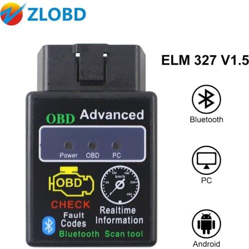 Zolizda ELM327 Bluetooth 28K80 V1.5 OBD2 Car Diagnostic Tool Auto Car Code Reader Scanner ELM 327