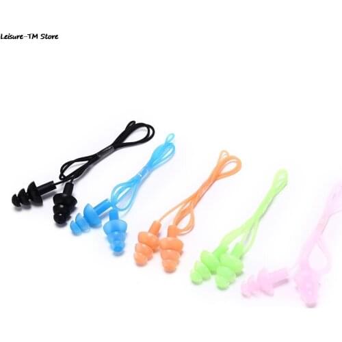 Universal Soft Silicone Swimming Ear Plugs Earplugs Pool Accessories Water Sports Swim Ear Plug 5 Colors