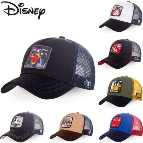 New Brand 62 Styles Disney Minnie Mickey Snapback Cotton Baseball Cap Men Women Hip Hop Dad Mesh Hat Trucker Hat Dropshipping