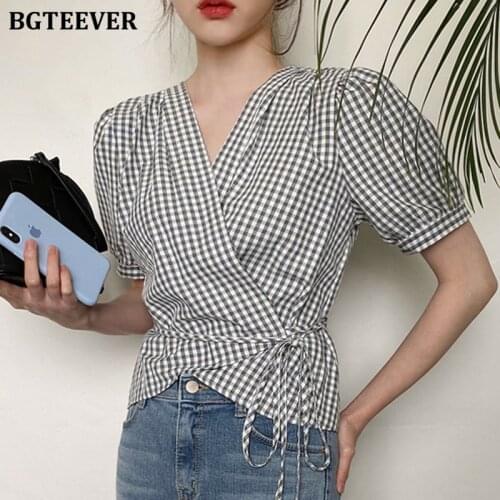 Женские короткие рубашки BGTEEVER China At AliExpress