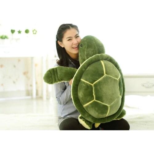 Large 50cm cartoon green tortoise plush toy turtle soft pillow birthday gift b1229