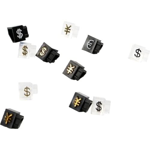 Dollar Rmb Euro Currency Display Tag Cube Jewelry Pricing Tags Digital Price