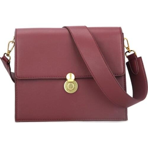 Elegant Brown Leather Crossbody Bag Designer Solid Fashion Shoulder Bag Ladies Pouch Daily Vintage Retro Satchels Large Capacity