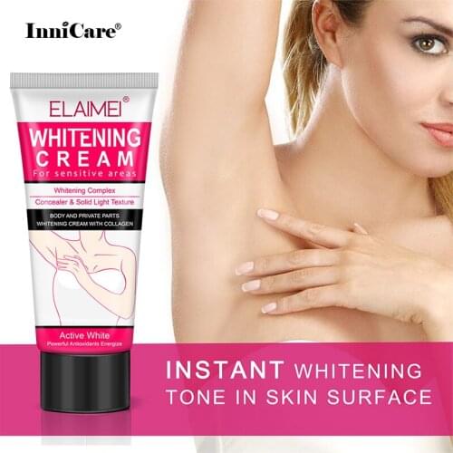 60ml ELAIMEI Underarm Blackening Brightening Cream Concealer Moisturizing Lazy Body Lotion Body Fading Pigment Moisturizing