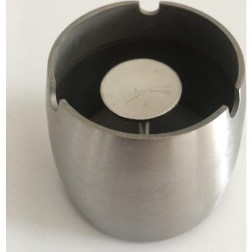 Windproof Ashtray Stainless Steel Tabletop Ashtray Cigarette Cigar Ash Holder with Column Bracket Ash Tray for Patio Hotel Home