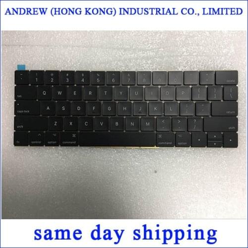 New A1706 Keyboard US United State English Standard for Apple Macbook 13" A1706 US Keyboard Late 2016 Mid 2017 Year