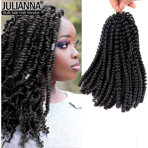 Ombre Spring Twist Hair Synthetic Crochet Braids Passion Twist 8Inch Free Tress Crochet Hair Extensions For Bomb Passion Twist