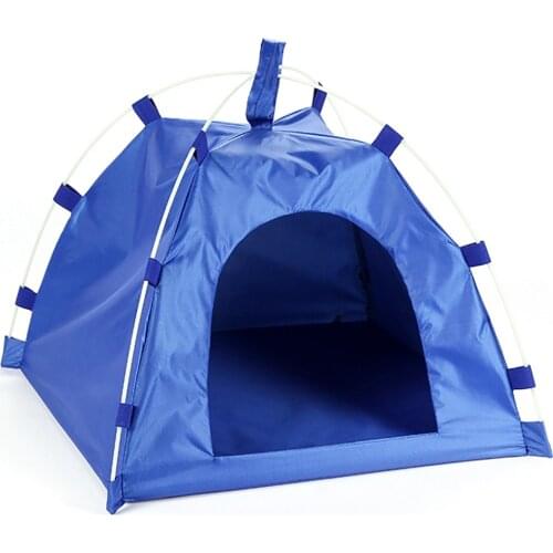 2019 Portable Foldable Pet Dog Tent House Breathable Pet Cat House with Net Outdoor Indoor Mesh Cat Small Dog Tent House
