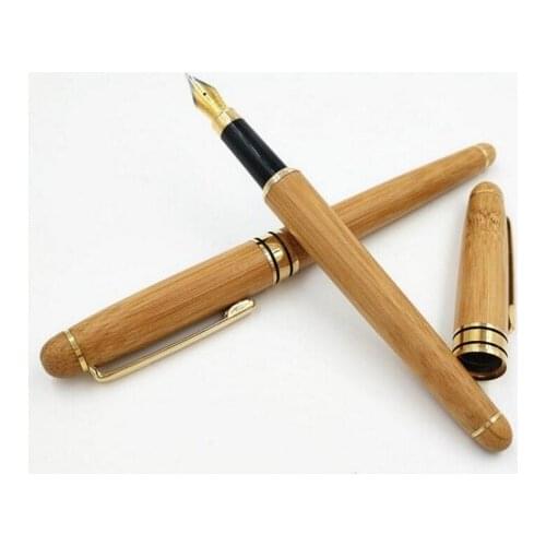 Bamboo fountain pen 3 piece pen vintage elegant pens germany nib genius for Christmas gift Gift ink cartridge pen convertor