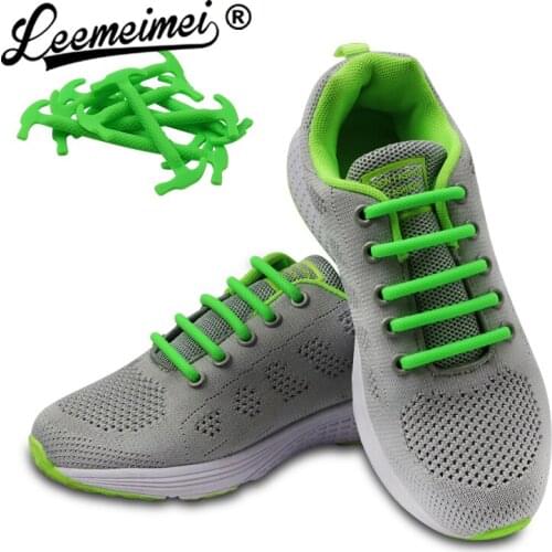 16PCS No tie Shoelaces Silicone Elastic Shoe Laces For Kids and Adult Sneakers Shoelace Quick Lazy Laces 12 Color Shoes trings