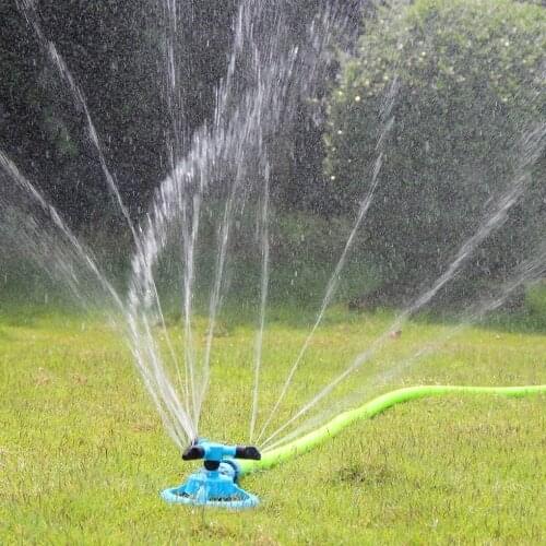 360 Degree Automatic Garden Sprinklers Watering Grass Lawn Rotary Nozzle Rotating Water Sprinkler System Garden Supplies