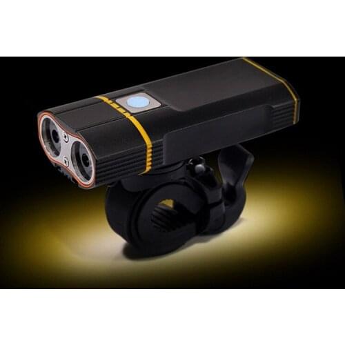 USB Rechargeable Super Bright L2 LED Bike Light Headlight Front Light Easy Installation Cycling Flashlight Safety Lights Lamp