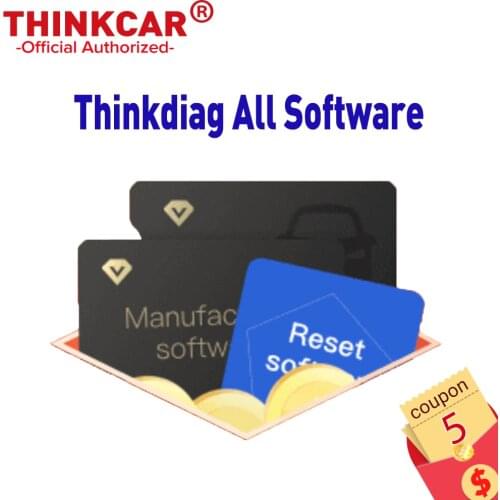 Thinkcar Thinkdiag Open All software for 2 years Car Manufacturer and Reset software Activate Full Software for Thinkdiag