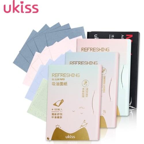 UKISS Oil-absorbing Paper Facial Cleansing Pores Oil Control and Oil Removal Protable Package (1 package include 100piece)