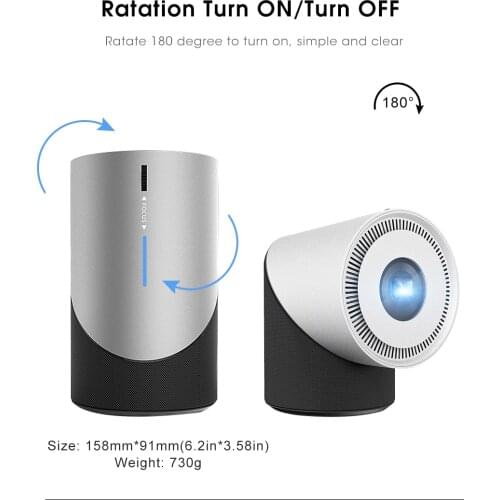 Best Wifi 3D Smart DLP Beamer Home Cinema Mini Proiettore 4k Full HD Proiettore Smartphone with Speaker Exterior Proyector Cine