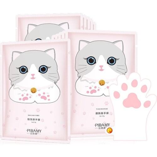 Cats Claw Moisturize Hand Mask Niacinamide Anti-aging Whitening Hand Care Glove Exfoliating Tender Skin Repair Serum Mask TSLM1