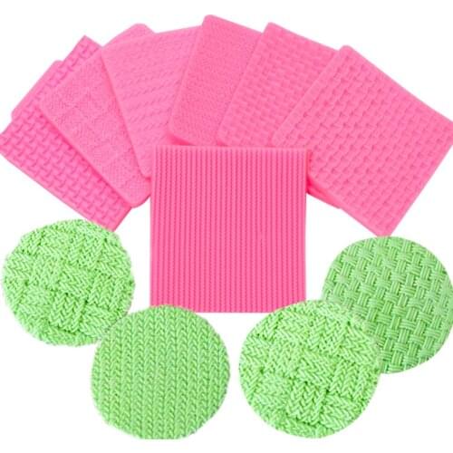 Knitted Silicone Mold Doll Sweater Lace Cooking Tools Decoration Mould Fondant Sugar Bow Craft Molds Diy Cake Decorating