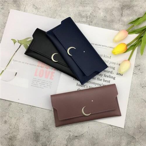 Wallet Womens Long Multifunctional Hand Bag Buckle Coin Purse