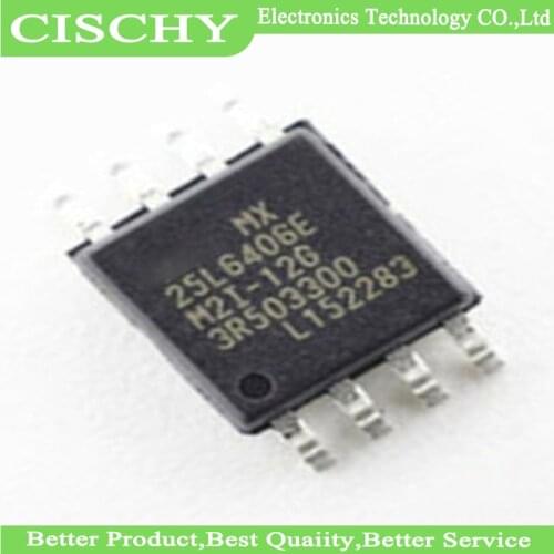 1pcs/lot MX25L6406EM2I-12G MX25L6406E 25L6406E SOP-8 In Stock