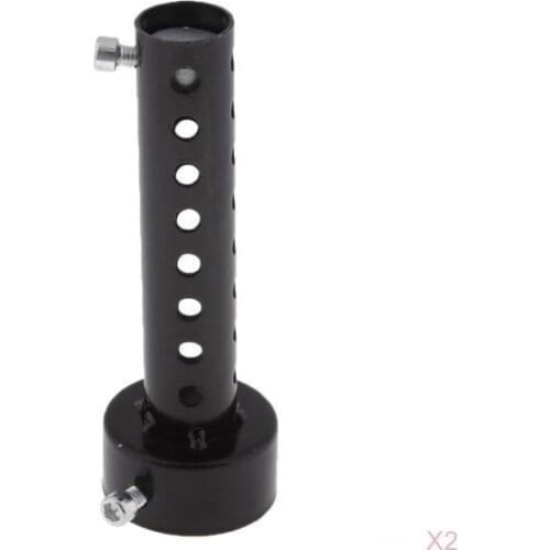 2pcs 48mm Black Motorcycle Exhaust Can Muffler Insert Baffle DB Killer Silencer, 5.5 inch 140mm Length