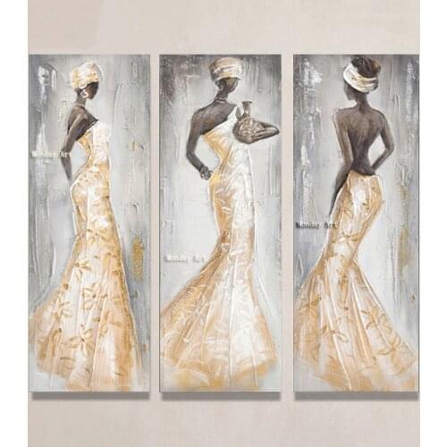 3 Panel Set hand painted Modern Knife Oil Painting Wall Pictures For Living Room Home Decoration Abstract Artwork On Canvas art