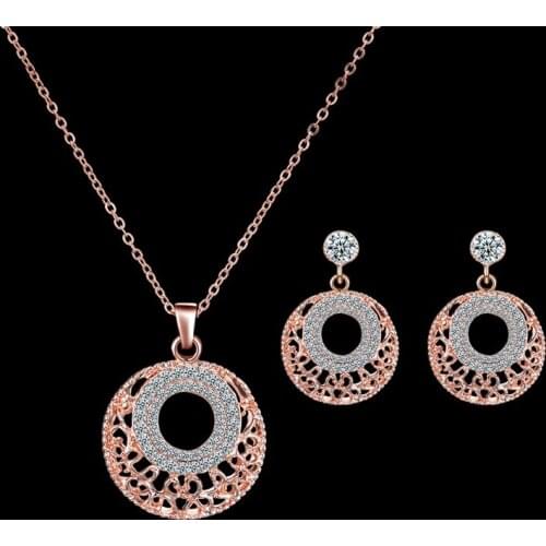New Necklace Earrings Sets With Crystals 2020 Hot Style Halloween Lady Wedding Accessories Charm Gift 3 Pcs Sets For Woman