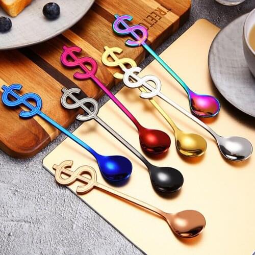 304 Stainless Steel Coffee Spoon Creative Spoon Coffee Stirring Spoon Christmas Gift Kitchen Accessories Tableware