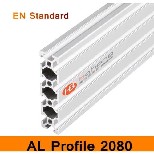 2080 Aluminium Profile EN Standard Industrial Bracket for DIY Bracket Table Holder AL Aluminum Shape 200-500mm 3D Printer Parts