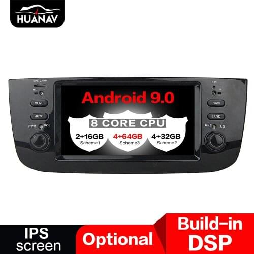 DSP Android 9.0 Car GPS navigation DVD player For Fiat Linea 2012 2013 2014 2015 auto radio stereo multimedia player head uint