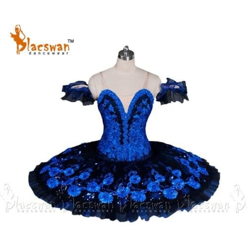 Girl Ballerina Professional Ballet Tutu Blue BT454 Le Corsaire Classical Ballet Stage Costume,Pancake Platter Tutu Dress Girls